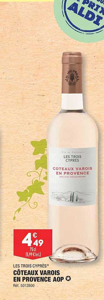 côteaux varois en provence aop les trois cyprès