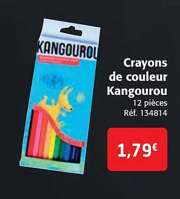 crayons de couleur kangourou