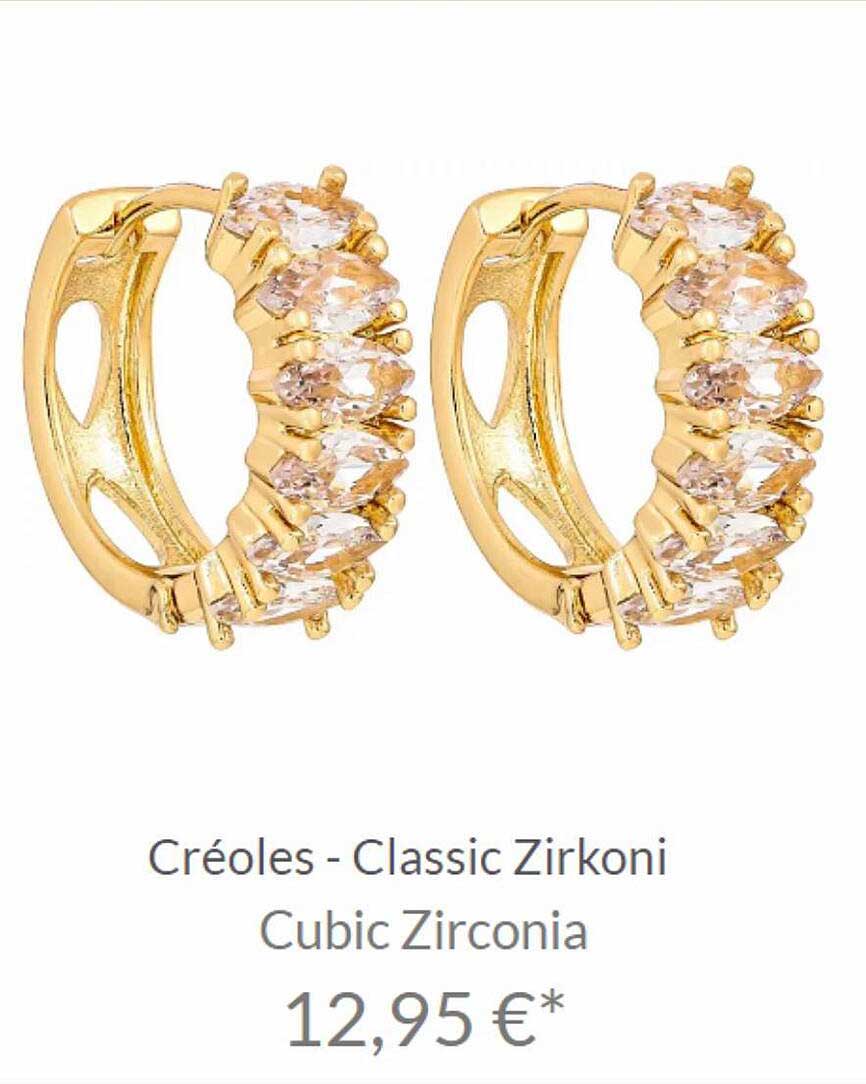 créoles - classic zirkoni cubic zirconia