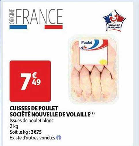 cuisses de poulet société nouvelle de volaille