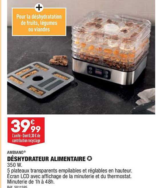 Déshydrateur Alimentaire Ambiano