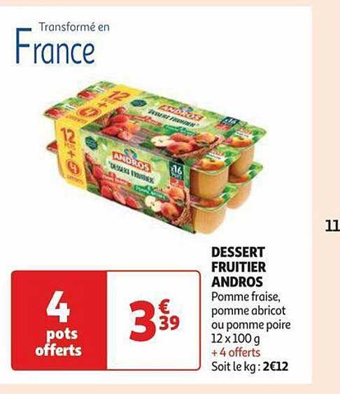 Dessert Fruitier Andros