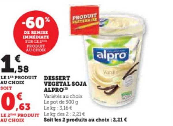 Dessert Végétal Soja Alpro