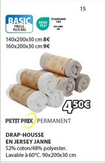 drap-housse en jersey janne