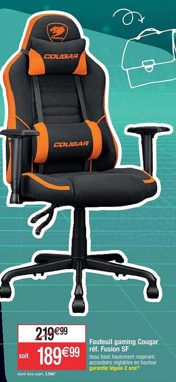 fauteuil gaming cougar fusion sf