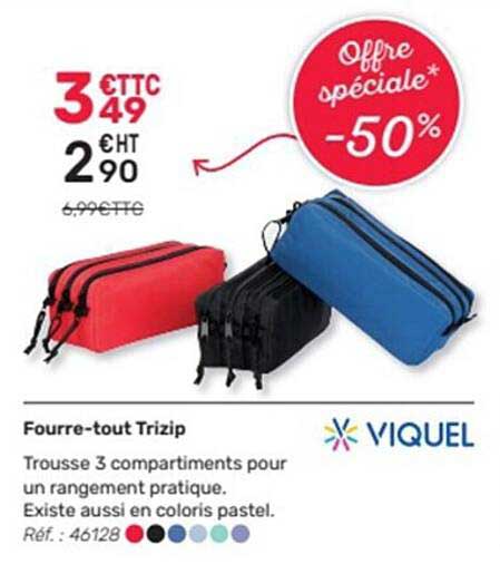 fourre-tout trizip viquel