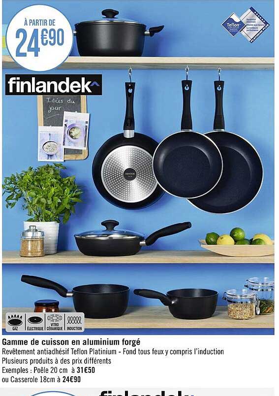 gamme de cuisson en aluminium forgé finlandek^