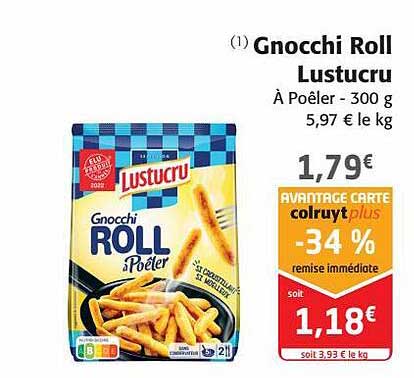 gnocchi roll lustucru