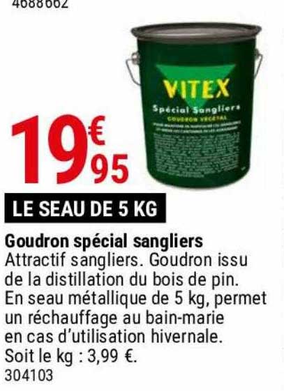 goudron spécial sangliers