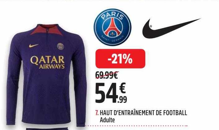 Haut D'entraînement De Football Adulte Nike