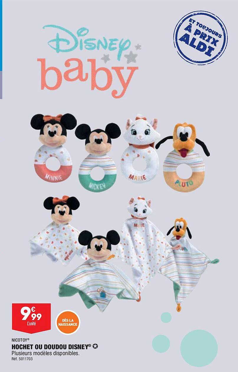 Hochet Ou Doudou Disney Nicotoy