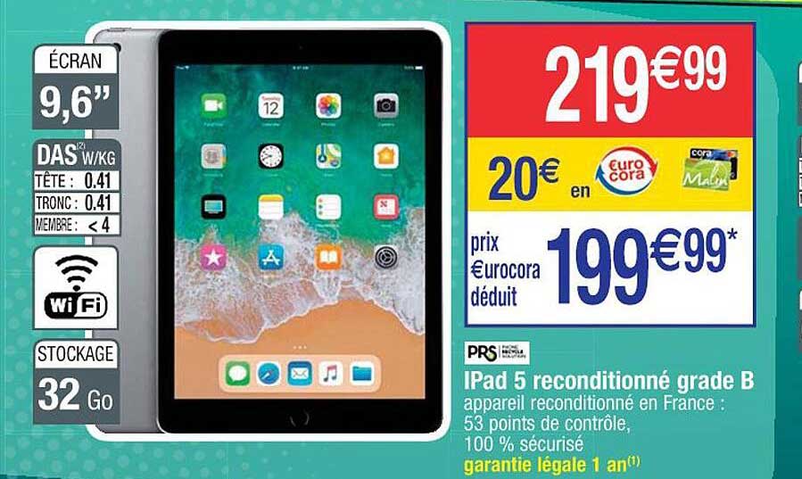 iPad 5 reconditionné grade b