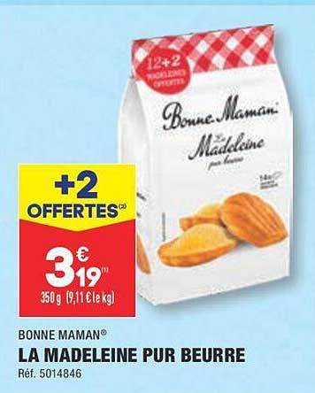 la madeleine pur beurre bonne maman