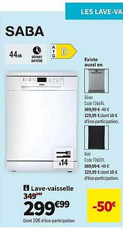 Lave-vaisselle Saba