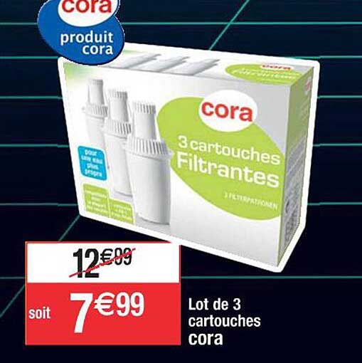 Lot De 3 Cartouches Cora