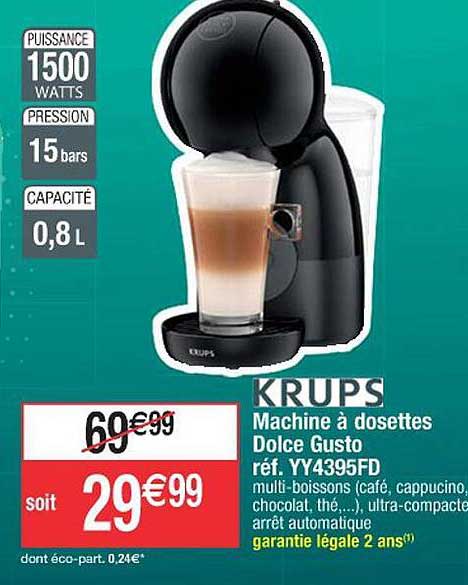 Machine à Dosettes Dolce Gusto Krups Yy4395fd