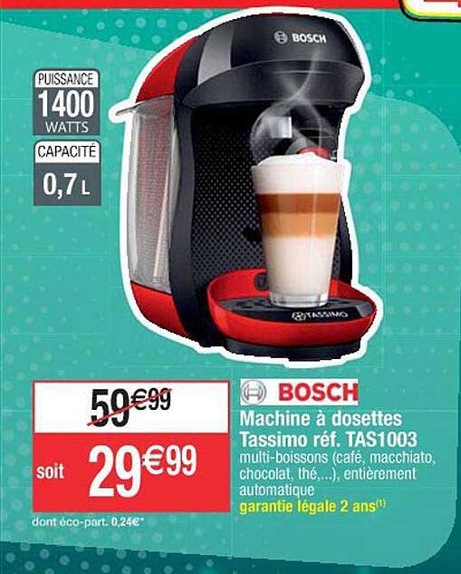 machine à dosettes tassimo tas1003 bosch