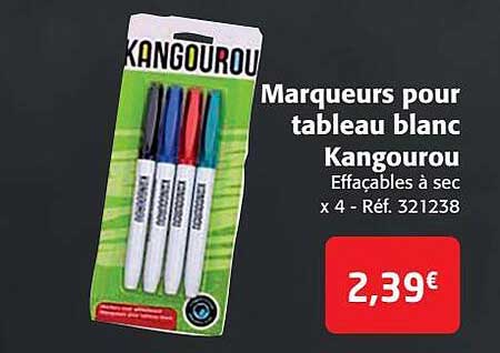 marqueurs pour tableau blanc kangourou