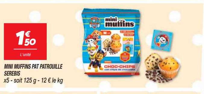 Mini Muffins Pat Patrouille