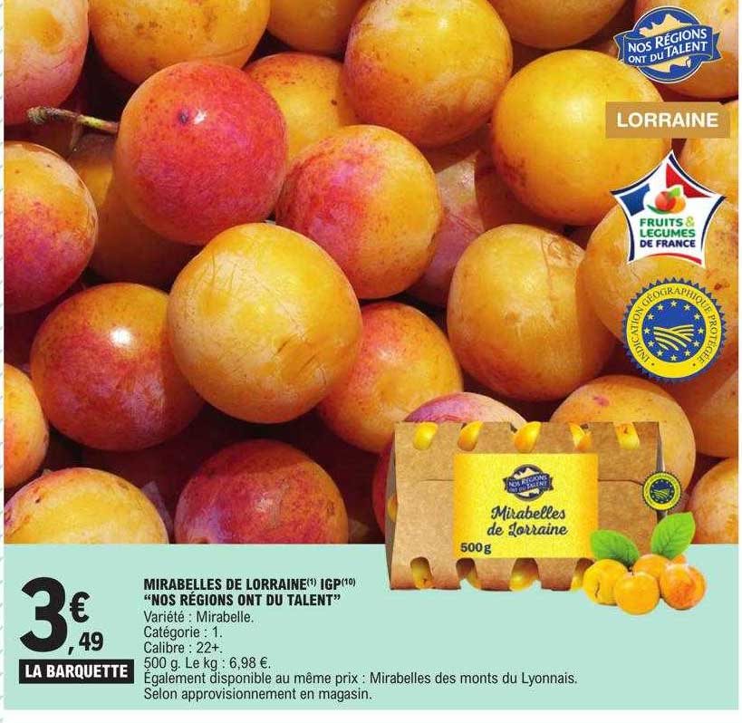 mirabelle de lorraine igp "nos régions ont du talent"