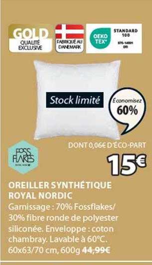 Oreiller Synthétique Royal Nordic