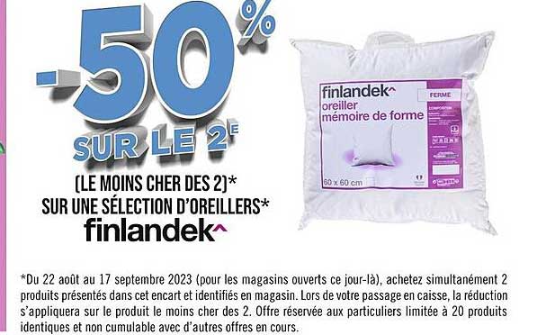Oreillers Finlandek^