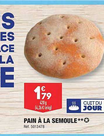 Pain à La Semoule**