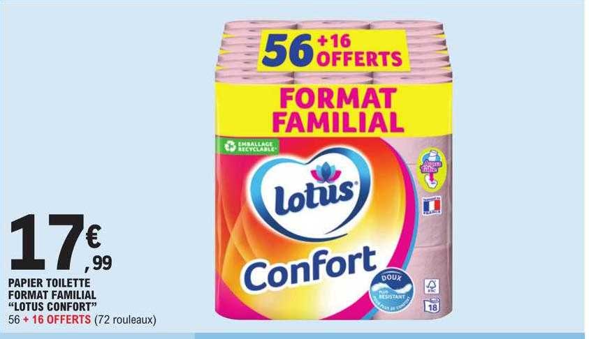 papier toilette format familial "lotus confort"