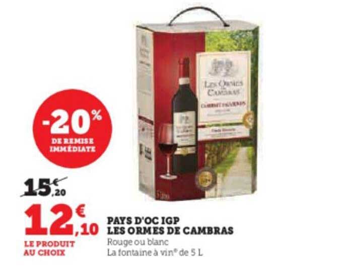 pays d'oc igp les ormes de cambras