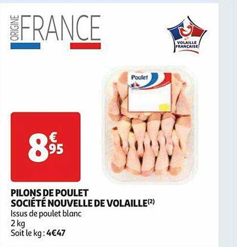 pilons de poulet société nouvelle de volaille