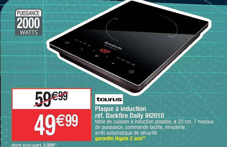 plaque à induction darkfire daily ih2010 taurus