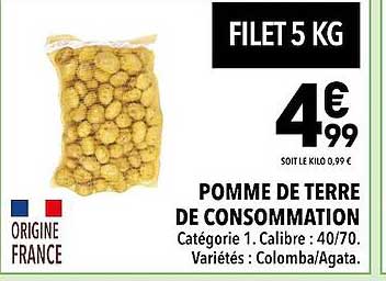 Pomme De Terre De Consommation