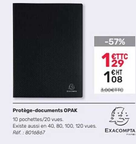 protège-documents opak exacompta