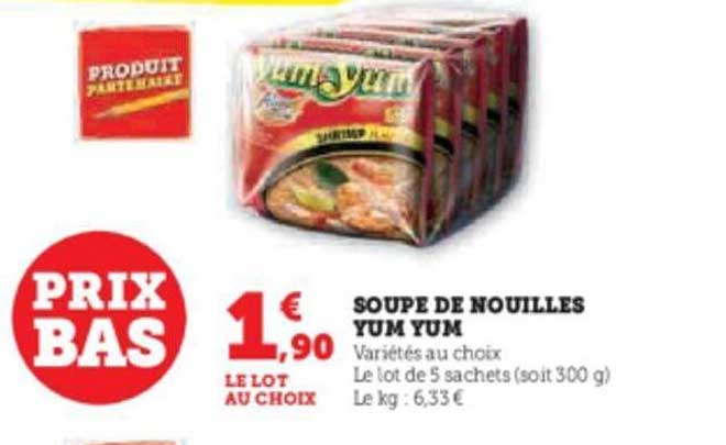 soupe de nouilles yum yum