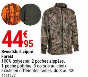 Sweatshirt Zippé Forest