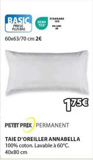 taie d'oreiller annabella