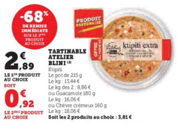 Tartinable Atelier Blini