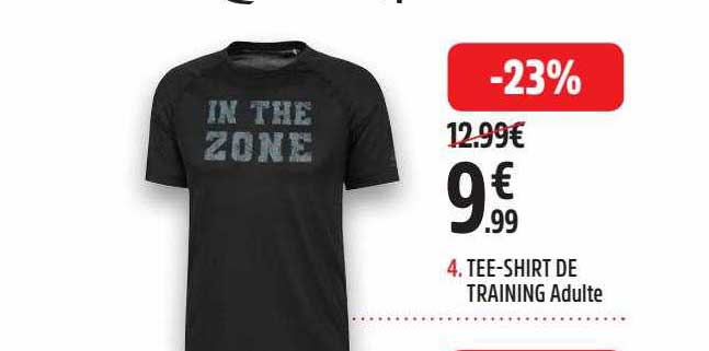 tee-shirt de training adulte