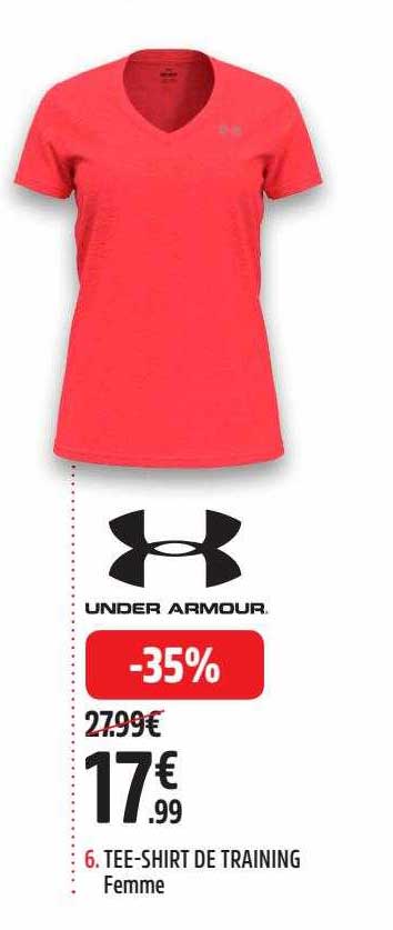 tee-shirt de training femme under armour