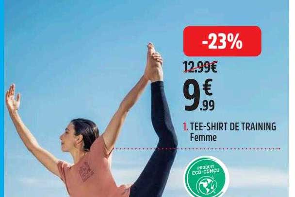 tee-shirt de training femme