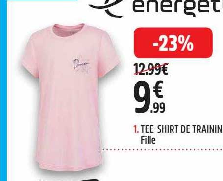 Tee-shirt De Training Fille Energetics
