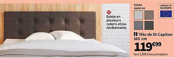 Tête De Lit Capiton 165 Cm