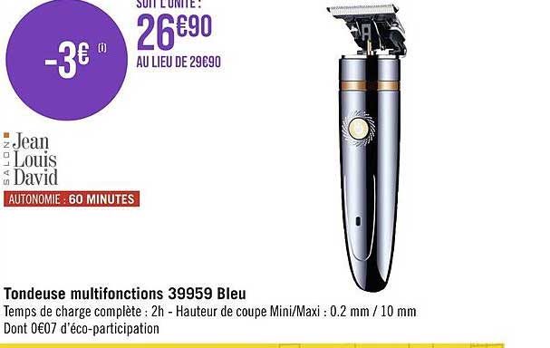 tondeuse multifonctions 39959 bleu jean louis david