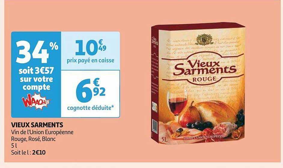 vieux sarments vin de l'union européenne