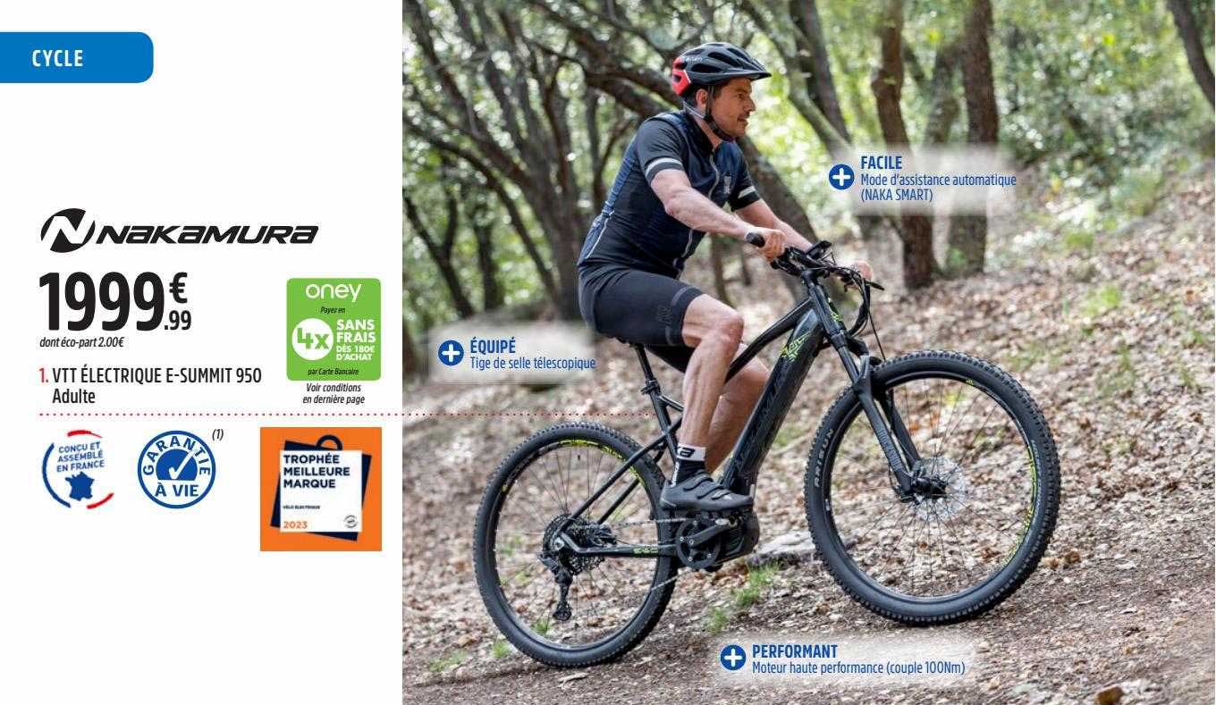 Vtt électrique E-summit 950 Adulte Nakamura