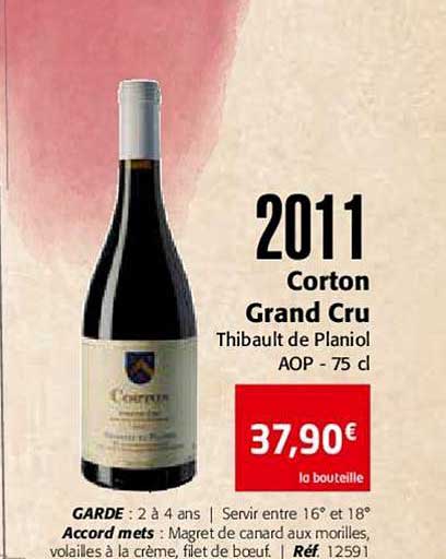 2011 corton grand cru thibault de planiol aop