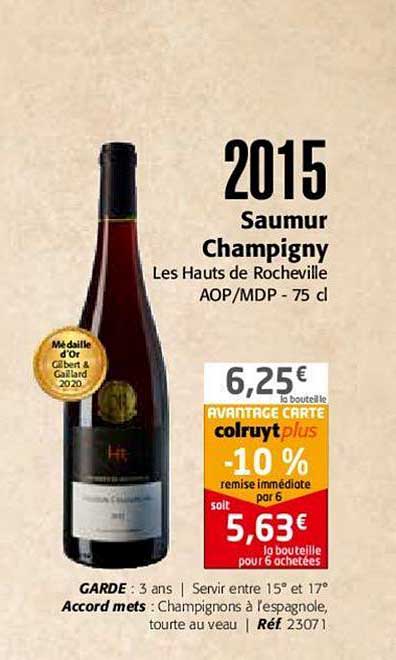 2015 saumur champigny les hauts de rocheville aop mdp