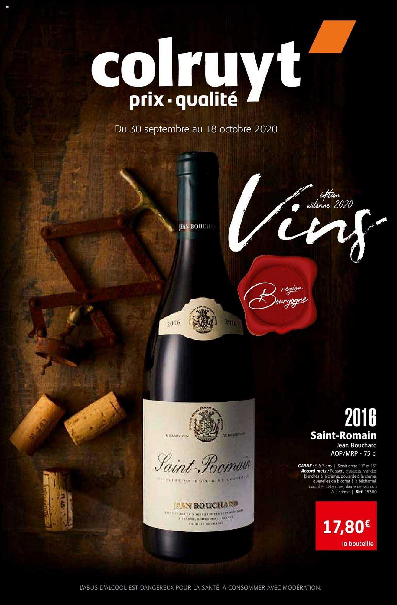 2016 saint romain jean bouchard aop mrp