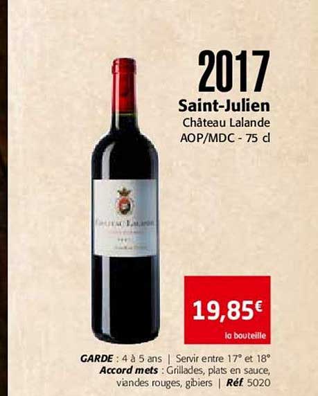 2017 saint julien château lalande