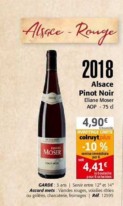 2018 alsace pinot noir eliane moser